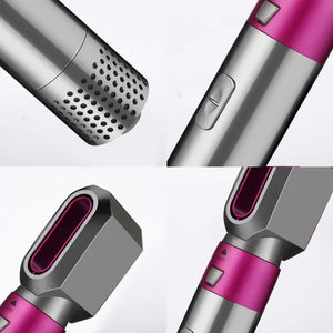 5-In-1 Hair Curler Heat Comb Automatic Suction Styling Comb Hair Straightener Heat Machine Leafless Hairdryer Styling Tool