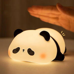 Cute Night Light Nursery Sleeping Night Lamp Panda Pig Dog Duck Rabbit Animals Lamp Vinyl Nightlights for Breastfeeding Toddler