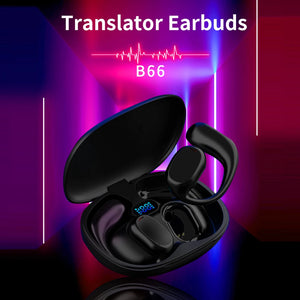 B66 Translation Headset Wireless BT Translation Headset 144 Languages Instant Translation Earphones Bluetooth Translation Device