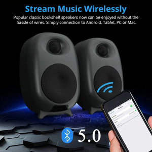 Bestisan 50W Active Bluetooth Speakers 2.0 Stereo Game Loudspeaker Home Theatre Sound System With Bass Effect OPT RCA For PC TV