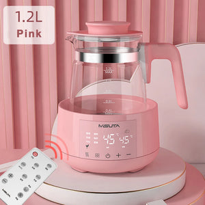 220V 800W 1.2L Electric Thermostatic Heating Water Kettle,Multi-function Baby Warm Milk Pot,With Remote Control,24 Hours Warmer