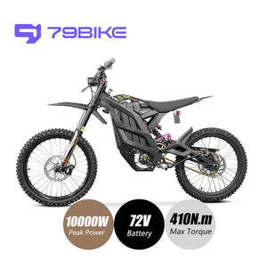 79Bike Electric Dirt Bike Adults 72V 8000W 35AH 85KM/H 19 Inch Fatbike Electric Mountain Motorcycle Motorbike