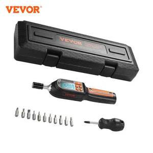 VEVOR 1/4" Digital Torque Screwdriver Drive Screwdriver Torque Wrench with Bits & Case Electrician Torque Screwdriver with LCD