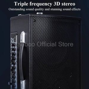 8 Inch Acoustic Guitar Amplifier Speaker Sax Ukulele Piano Practice AMP Built-in Chorus Reverb Delay Effect 100W Outdoor Speaker