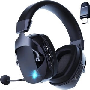 Acinaci Wireless Gaming Headset with Mic 2.4G Bluetooth Headphone USB 3.5mm Wired 3 Modes for PC, PS4, PS5, Mac, Switch