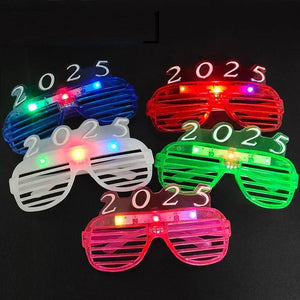 1pcs 2025 Glasses for Adults Kids LED Light Up Glow Neon Shutter Shades at Rave Party