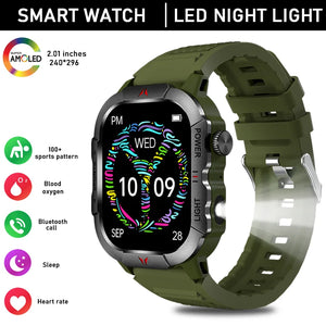 2024 New Outdoor Military GPS Truck Smart Watch Men AMOLED HD Screen Heart Rate IP68 Waterproof Sports Smartwatch For AndroidIOS