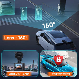 BEPOCAM ZD35 Dash Cam for Car Camera Front and Rear 2.5K WIth WiFi Dashcam Auto Night Vision Parking Monitor Recorder Black Box