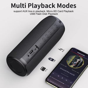 ZEALOT S51 Bluetooth Speaker Wireless Soundbar TWS Portable Heavy Bass Stereo Support AUX Micro SD Card USB Disk Play Microphone