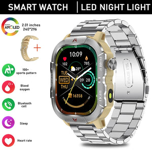 2024 New Outdoor Military GPS Truck Smart Watch Men AMOLED HD Screen Heart Rate IP68 Waterproof Sports Smartwatch For AndroidIOS