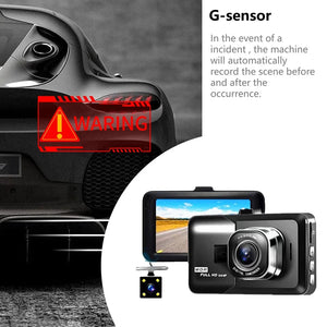 XUSHIDZ Q08PRO Full HD 1080P G-sensor Dual-Channel Dash camera Vehicle Video Recorder Night Vision Car Camera Dashcam DVR Rear