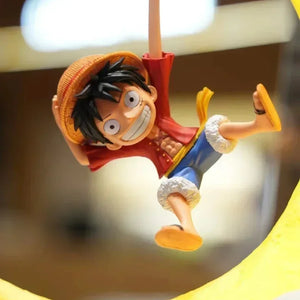 One Piece Original Luffy Night Light Anime Peripheral Desktop Decoration Magnetic Control Moon Lamp Children Funny Holiday Gifts