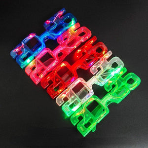 1pcs 2025 Glasses for Adults Kids LED Light Up Glow Neon Shutter Shades at Rave Party