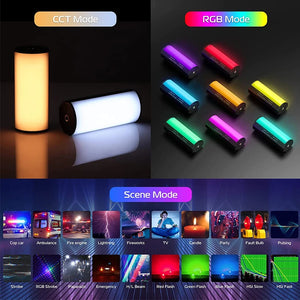 VIJIM Ulanzi i-Light Mini RGB Tube Light Handheld led Photography Stick Video Fill Lamp Magnetic 2500-9000K for Vlog Youtube - Stereotech