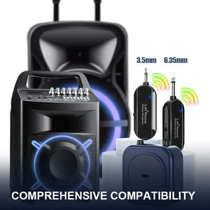 Wireless Headset Microphone System 2.4G Professional for Voice PA System Radio Guitar Teaching Fitness Teaching Tourism Mic