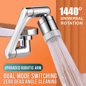 Universal 1080° Rotation Faucets Extender Sprayer Head Kitchen Robot Arm Extension Faucet Aerator Mixer Bubbler Water Tap Nozzle - Stereotech