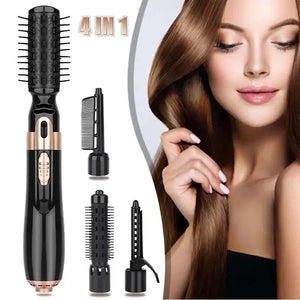 4 In 1 Electric Hair Dryer  Hot Air Comb Dryer Curling Iron Multifunctional Hot Air Comb Hair Straightener Brush Styler Hair