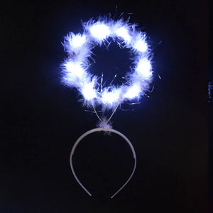 Women Girl Blinking Light up Angel Halo Ring LED Headband Glow  Party Cosplay Birthday Costumes    navidad  Halloween