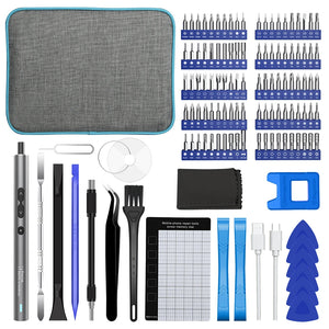 120 in 1 Precision Electric Screwdriver Set Mini Rechargeable Kit Cordless Wireless Bits for Xiaomi Cell Phone Mobile Laptop PC