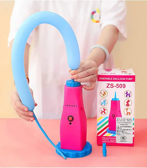 AC 100-240V Electric Long Bar Balloon Inflator Pump Pink Portable Balloon Inflating Machine ZS-509