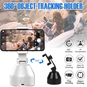 Rotation Face Tracking Selfie Stick Tripod All-in- Object Tracking Holder Camera Gimbal Photo Vlog Live Video Record - Stereotech