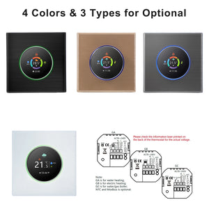 WiFi Smart Thermostat Temperature Controller Weekly Programmable Button Control/ Mobile APP/ Voice Control Compatible