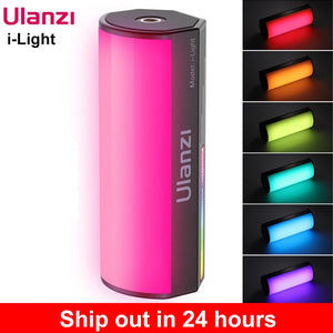 VIJIM Ulanzi i-Light Mini RGB Tube Light Handheld led Photography Stick Video Fill Lamp Magnetic 2500-9000K for Vlog Youtube - Stereotech