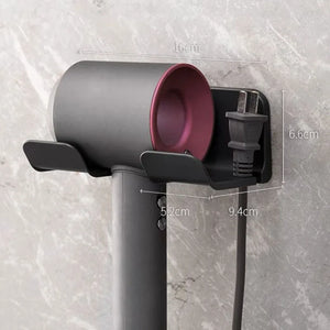 Hole-free Hair Dryer Rack Bathroom Hair Dryer Bracket Hair Dryer  Rack Wall-mounted  Rack Hair Dryer Rack