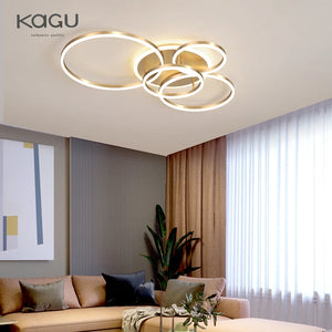 White Gold Modern LED Chandelier Lighting For Living Study Room Lights Indoor Lamps Parlor Foyer Lustres Chandeliers Luminaire