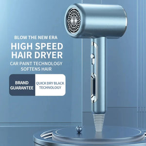 New Travel Hair Dryer with Strong Wind Speed and Low Noise for Fast Drying, High-Quality 1600W Hair Care Tool with Smooth Air No