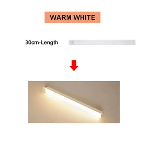 Motion Sensor Light Rechargeable LED Night Light Portable Under Cabinet Light with Magnetic for Bedroom Kitchen Closet Staircase