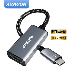 AVACON USB C to HDMI Adapter [Thunderbolt 3/4] Compatible with iPhone 15 series, MacBook Pro/Air 2023, iPad Pro, iMac, and More