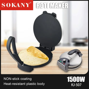 Houselin Crepe Maker 10-inch Cook Area, Tortillas and Pancakes, Roti Maker - Stereotech