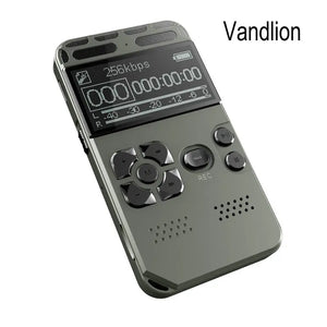 Professional Mini Digital Voice Audio Recorder Smart Sound Control Noise Reduction HD HIFI Music MP3 Player TF Card 64G Extend