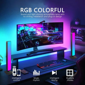 Tuya Smart RGB Table Light App Remote Control Pickup Music Rhythm Lights Car TV Game Computer Desktop Decor Atmosphere Lamp