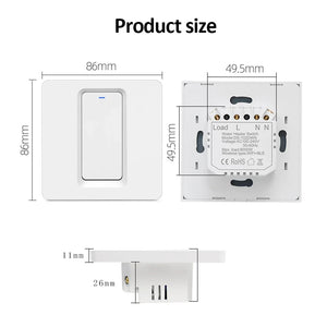 20A/40A Tuya Smart Wifi Water Heater Boiler Switch Air Conditioner Smart Life Remote Voice Timer Control For Alexa Google Home - Stereotech