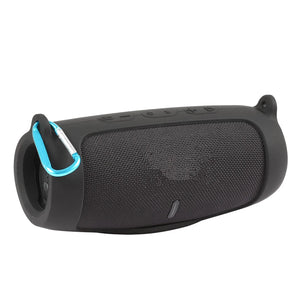 New Bluetooth Speaker Case Soft Silicone Cover Skin With Strap Carabiner for JBL Charge 5 Wireless Bluetooth Speaker Bag - Stereotech