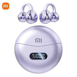 Xiaomi Wireless Bone Conduction HIFI Bluetooth 5.4 Earbuds Clip On Ear With Mic Digital Display Waterproof Sport Headsets 2024