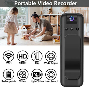 HD 1080P Mini Camera Wireless Recording Pen WiFi Infrared Night Vision Body Cam Motion Detection Camera Digital Video Recorder