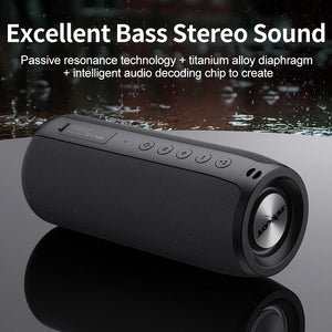 ZEALOT S51 Bluetooth Speaker Wireless Soundbar TWS Portable Heavy Bass Stereo Support AUX Micro SD Card USB Disk Play Microphone