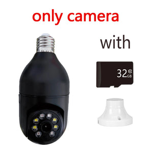 5G Wifi 1080P IP Camera Wireless Smart Home Night Vision Bulb Surveillance Camera E27 Auto Tracking Video Security Baby monitor