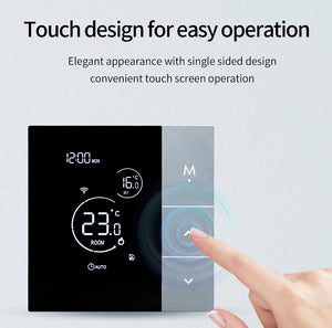 YJ508 Wifi Intelligent Heating Thermostat Touch Display Voice Control AlexaTuya Alice/Electric/Water Surface Temperature Control