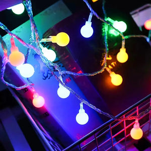 Battery Power Ball LED Garland Lights - Stereotech