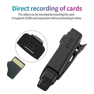 Back Clip Mini Camera 1080P Digital Micro Camera Wearable Body Pen Camera DV DVR Camcorder Video Recorder Up to 64GB