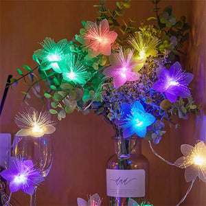 2/3M LED Fiber Optic Fairy Light Battery-operated Garland Christmas Decoration Party New Year's Decor Artificial Flowers Festoon