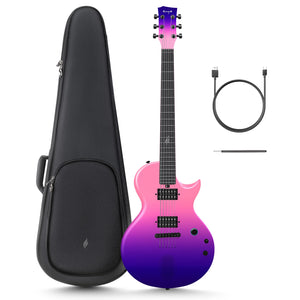 Enya Electric Guitar Nova Go Sonic Smart Electric Carbon Fiber Guitarra with Wireless Speaker, Onboard Presets, Charging Cable