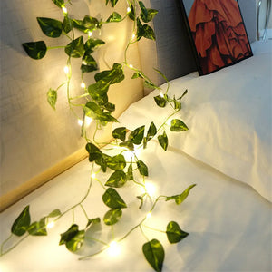 Flower Green Leaf String Lights - Stereotech