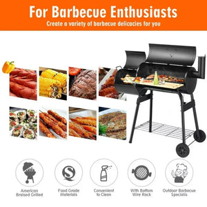 Outdoor BBQ Grill Charcoal Barbecue Pit Patio Backyard Cooker Smoker Camping Furnace Electric Grills Brazier Garden Supplies Bar