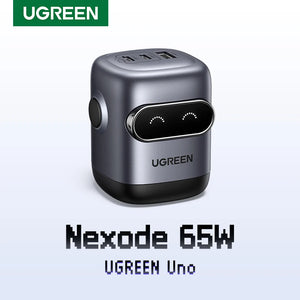 【US Plug】UGREEN 65W 30W GaN Charger Robot Design QC4.0 3.0 PPS for iPhone 16 15 14 Pro Macbook Laptops Tablet PD3.0 Fast Charger