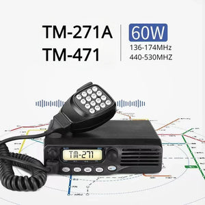 KENWOOD Car Mounted Walkie Talkie TM271A/TM471 Ship Mounted VHF 65W Base Station Maritime 50Km High-power Radio Station EU/US